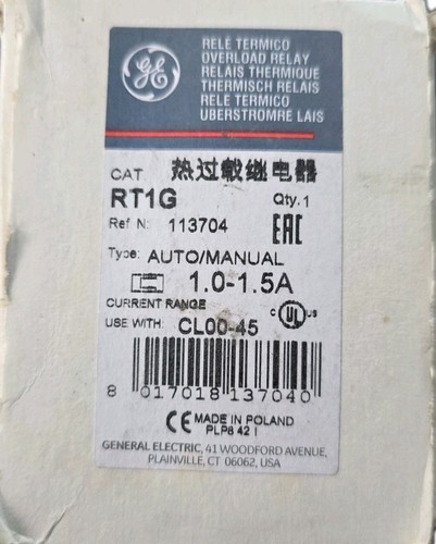 Rt1g relè sovraccarico - ge,