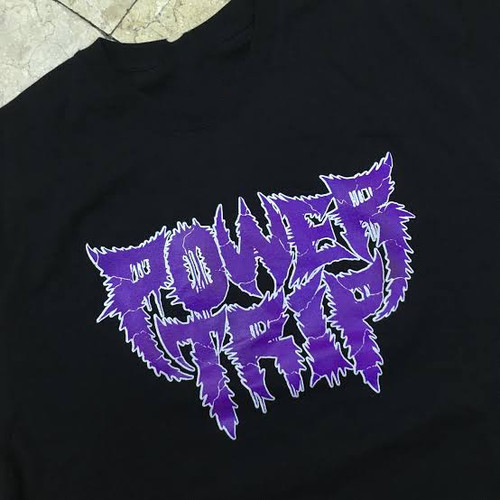 Camicia viola logo power - logo, trip